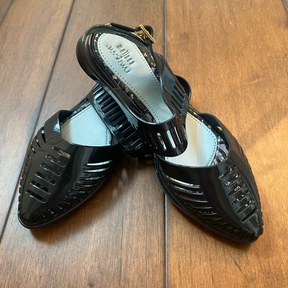 Melissa & Jason Wu black jelly shoe-Size USA 7
